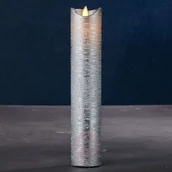 Świece - Sirius Świeca LED Sara Exclusive, srebrna, 5cm, 25cm - miniaturka - grafika 1