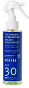 Balsamy i kremy do opalania - Korres Cumber Hyaluronic SPLASH 2-fazowy spray do ochrony twarzy i ciała SPF30, 1 opakowanie (1 x 175 g) - miniaturka - grafika 1