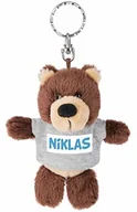 Breloki - NICI NICI 44690 breloczek do kluczy niedźwiedź z T-shirtem Niklas 10 cm, brązowy 44690 - miniaturka - grafika 1