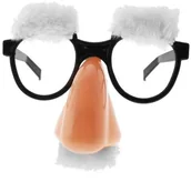 Dodatki do strojów karnawałowych - GoDan Okulary party "Charakteryzacja siwa" HC13715 - miniaturka - grafika 1