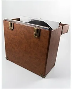 GPO 12" Vinyl walizka brązowy do płyt winylowych GPO Vinyl Case Brown - Akcesoria car audio - miniaturka - grafika 2