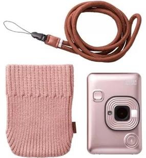 Fuji Zestaw akcesoriów Instax Mini LiPlay Stone White Bundle Soft - Akcesoria fotograficzne - miniaturka - grafika 2