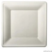 Naczynia i sztućce jednorazowe - Love-Nature Talerze z pulpy trzciny cukrowej 16 cm x 16 cm kwadratowe 50 szt. LN/629303 - miniaturka - grafika 1