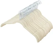 Wieszaki i stojaki - AmazonBasics wieszak na ubrania dziecięce, pokryty aksamitem, czarny, 50 szt. AQ-W0003 - miniaturka - grafika 1