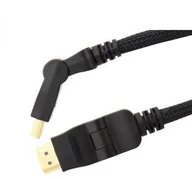 Kable - Arkas Kabel HDMI-HDMI kątowy wtyk 1m FHH-10 - miniaturka - grafika 1