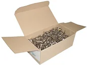 Spinacze i klipsy do papieru - Wedo 1123000 worek wzory Clip (głowa okrągły, schachte ausfhrung (210  3), 1000 sztuk, niklowana, srebrny 1123000 - miniaturka - grafika 1