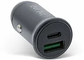 Ładowarki samochodowe - InLine 31502G USB KFZ Adapter Power Delivery, USB-A + USB Typ-C, szary 31502G - miniaturka - grafika 1
