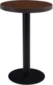 Stoły - vidaXL Stolik bistro, ciemnobrązowy, 50 cm, MDF - miniaturka - grafika 1