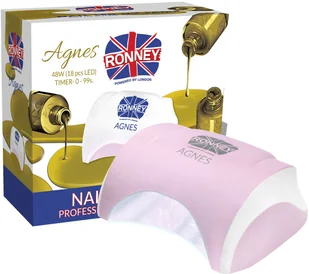 ronney RONNEY AGNES Profesjonalna lampa do paznocki LED 48W (GY-LED-032) - RÓŻOWA - Lampy UV do paznokci - miniaturka - grafika 3