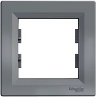 Klawisze i ramki - Schneider Asfora ramka pojedyncza stal EPH5800162 - miniaturka - grafika 1