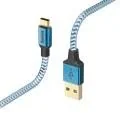 Hama Kabel Reflected USB Typ A-USB typ C 1.5M Niebieski - Kable USB - miniaturka - grafika 4