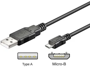 Wentronic kabel połączeniowy USB (wtyk A na wtyk B Micro) 5 m - Kable USB - miniaturka - grafika 2