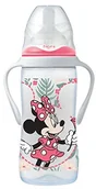 Butelki dla niemowląt - Tigex Tigex 3-biegowa butelka dla niemowląt z wyjmowanymi uchwytami | +6 miesięcy | 300 ml | smoczek silikonowy | antykolkowy | Wolna od BPA | Disney Minnie Mouse - miniaturka - grafika 1