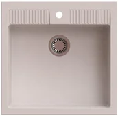 Zlewozmywaki - AXIS GROUP Zlew Antiga 1-komorowy caffe latte - miniaturka - grafika 1