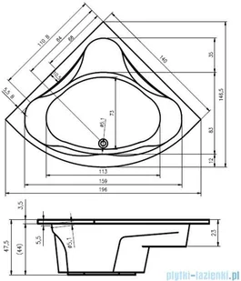 Riho Neo 140x140 - Wanny - miniaturka - grafika 3