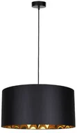 Lampy sufitowe - Spotlight LAMPA wisząca VICTORIA okrągła OPRAWA abażurowy zwis czarny złoty 1423904 - miniaturka - grafika 1