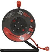 Przedłużacze i rozgałęźniki - Emos Przedłużacz bębnowy 4 gniazda z uziemieniem 3x1,5 25m pomarańczowy P194253 - miniaturka - grafika 1