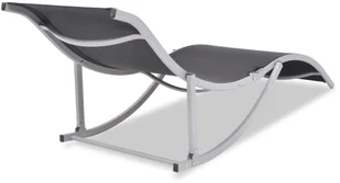 vidaXL Składane leżaki, 2 szt., aluminium i tworzywo textilene - Leżaki ogrodowe - miniaturka - grafika 4