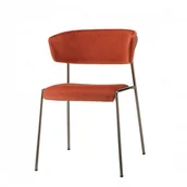 Krzesła - Scab Design Krzesło Lisa z podłokietnikami - rama terracotta 2851 VE - miniaturka - grafika 1