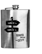 Pozostałe akcesoria barmańskie - Piersiówka stalowa butelka do alkoholu 240 ml 125995 - miniaturka - grafika 1