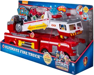 Spin Master Spin Psi Patrol Wielki Wóz Strażacki Ultimate Fire Truck światło i dźwięk 6043989 - Figurki dla dzieci - miniaturka - grafika 8