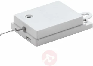 Konstsmide 3722 103 LED łańcuch świetlny/na zewnątrz (IP44)/zasilana na baterie: 4 X AA 1.5 V (brak w wyposażeniu)/O czujnik światła, 6h i 9H Timer/20 ciepło białych diod/przezroczysty - Pozostałe oświetlenie - miniaturka - grafika 3