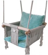 Leżaczki i huśtawki - Miętowa huśtawka dla dziecka E7-A59 - miniaturka - grafika 1