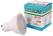 Żarówki LED - Ledom Żarówka LED GU10 220-240V 7W 581lm 6500K biała zimna 244766 - miniaturka - grafika 1