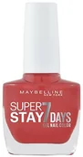 Lakiery do paznokci - Maybelline New York Make-Up Superstay Nail Polish Forever Strong 7 Days wykończenie żel lakier do paznokci/kolorowy lakier do paznokci z Ultra mocnym mocowanie bez lampy UV w nasyconym kolorze czerwon B09145 - miniaturka - grafika 1