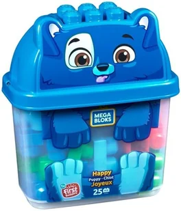 Fisher Price Mega Bloks ojemnik z klockami Piesek GFH49 - Klocki - miniaturka - grafika 2