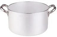 Rondle - Pentole Agnelli pentole agnelli w kształcie walca garnek/rondel z aluminium, wysoka promieniowanie cieplne, 2 uchwyty ze stali nierdzewnej, w kolorze srebrnym, srebrny/czarny, 18 cm ALMR110418 - miniaturka - grafika 1