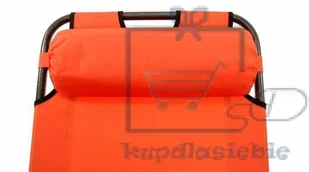 Garthen Leżak ogrodowy w kolorze pomarańczowym - Leżaki ogrodowe - miniaturka - grafika 3