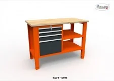 Malow Stół narzędziowy SWT 12/09 "DWÓJKA" warsztat metalowy na klucz SWT12/09 - Stoły warsztatowe - miniaturka - grafika 2