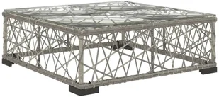 vidaXL 5 częściowy zestaw wypoczynkowy do ogrodu poduszki rattan PE szary 46808 46808 - Meble ogrodowe - miniaturka - grafika 8