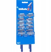 Maszynki do golenia i wkłady - Gillette 2 golarki jednorazowe 12szt - miniaturka - grafika 1