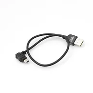 Kable USB - System-S System-S kabel mini USB kąt 90 stopni wtyczka kątowa kabel do transmisji danych kabel do ładowania 30 cm 49872815 - miniaturka - grafika 1