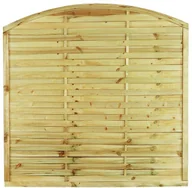 Ogrodzenia - STELMET Płot lamelowy z łukiem 179x179 cm STELMET - miniaturka - grafika 1