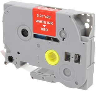 Brother Zamiennik taśmy TZE-415 6mm czerwona/biały - Etykiety do drukarek - miniaturka - grafika 3