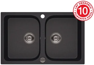 Laveo Porto 2-komorowy czarny - Zlewozmywaki Laveo Porto 2-komorowy czarny - Zlewozmywaki - miniaturka - grafika 1