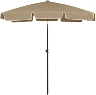 Parasole ogrodowe - VidaXL Parasol plażowy, taupe, 180x120 cm 314722 VidaXL - miniaturka - grafika 1