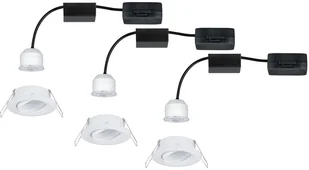 Paulmann Nova mini spot wychylany, 3 szt., biały - Oprawy, klosze i abażury - miniaturka - grafika 4