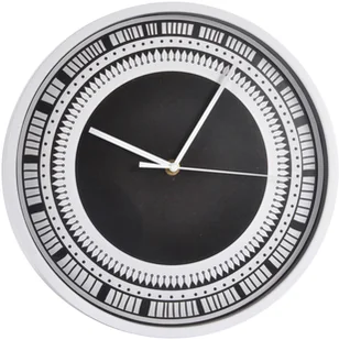Zegar ścienny ETHNIC FOLK 30 cm biało-czarny 6HOR005NR - Zegary Zegar ścienny ETHNIC FOLK 30 cm biało-czarny 6HOR005NR - Zegary - miniaturka - grafika 1