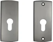 Klamki - Schaffner Szyld drzwiowy Cesare Yale nikiel matowy - miniaturka - grafika 1