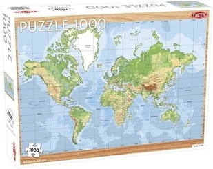 Tactic Puzzle 1000 World Map - - Puzzle - miniaturka - grafika 2