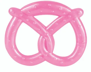 Canpol babies Canpol Elastyczny gryzak Precel : Kolor - Różowy - Gryzaki dla dzieci - miniaturka - grafika 3