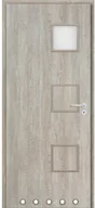 Drzwi wewnętrzne - Classen Skrzydło drzwiowe Temida 2 dąb gessato 80L - miniaturka - grafika 1