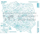 Pomoce naukowe - Piętka Zestaw II - Polska mapa konturowa (20szt) - miniaturka - grafika 1