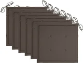 Poduszki ogrodowe - vidaXL Poduszki na krzesła ogrodowe 6 szt. kolor taupe 50x50x4 cm 314055 314055 - miniaturka - grafika 1