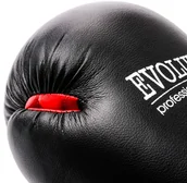 Rękawice bokserskie - Evolution Rękawice bokserskie, Standard skóra syntetyczna RB23, czarno-czerwony, 12 oz - miniaturka - grafika 1