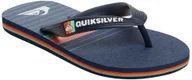 Buty dla chłopców - Quiksilver japonki ęce YOUTH MOLOKAI MORE CORE Blue/Blue/Blue XBBB - miniaturka - grafika 1